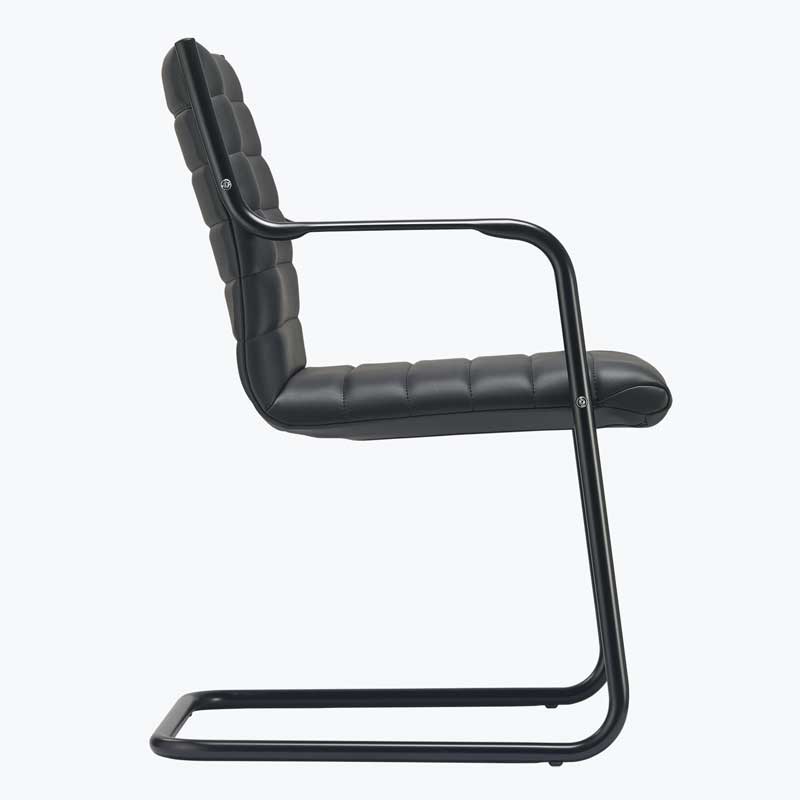 Sitland CLASSIC apmeklētāju krēsls, melns rāmis