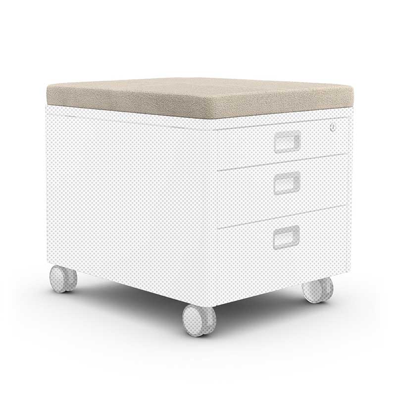 Moll SEAT PAD for container PRO and CUBIC, Ted Beige fabric Moll SEAT PAD for container PRO and CUBIC, Ted Beige fabric