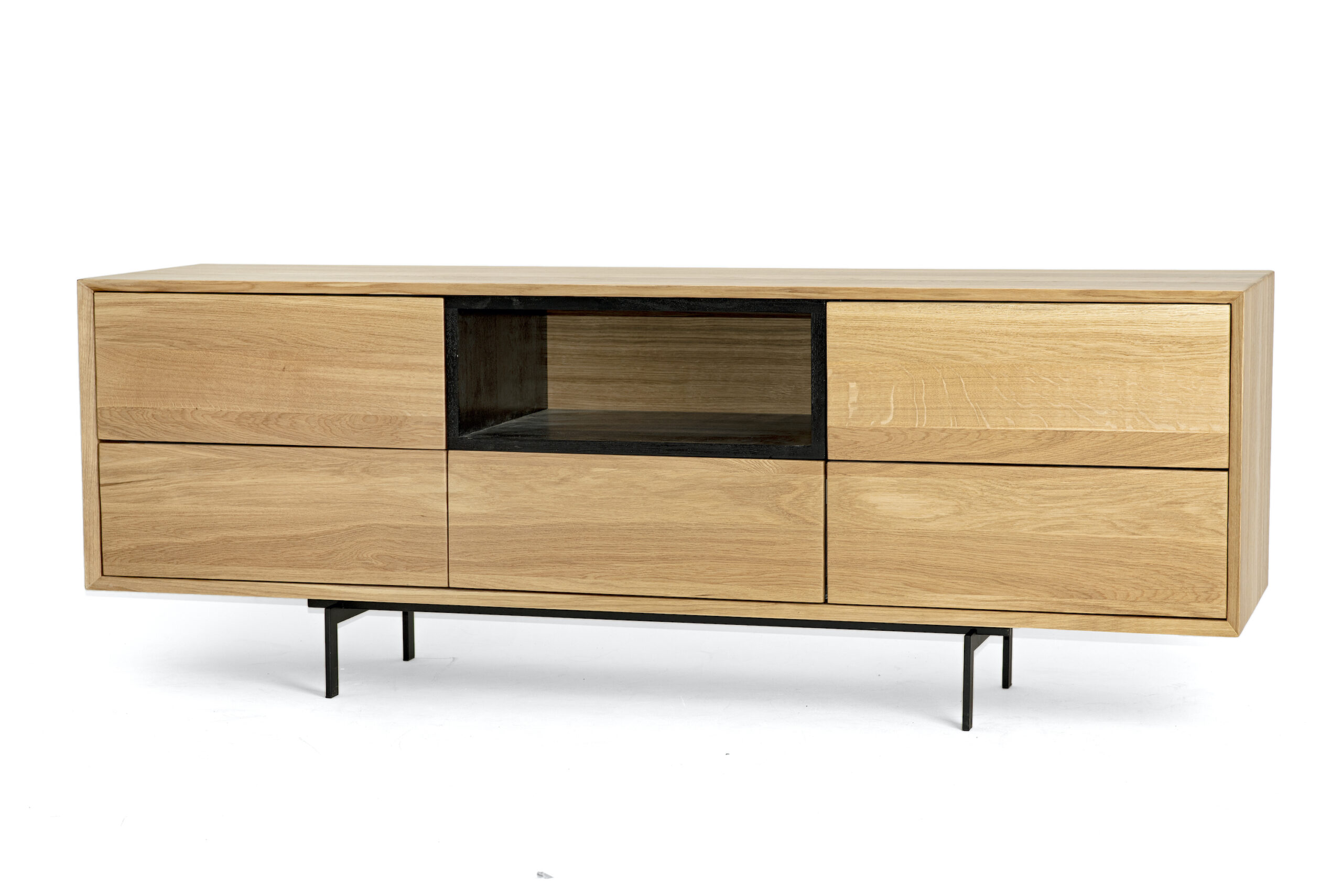 Rosto solid oak chest of drawers 1800 x H70 cm 