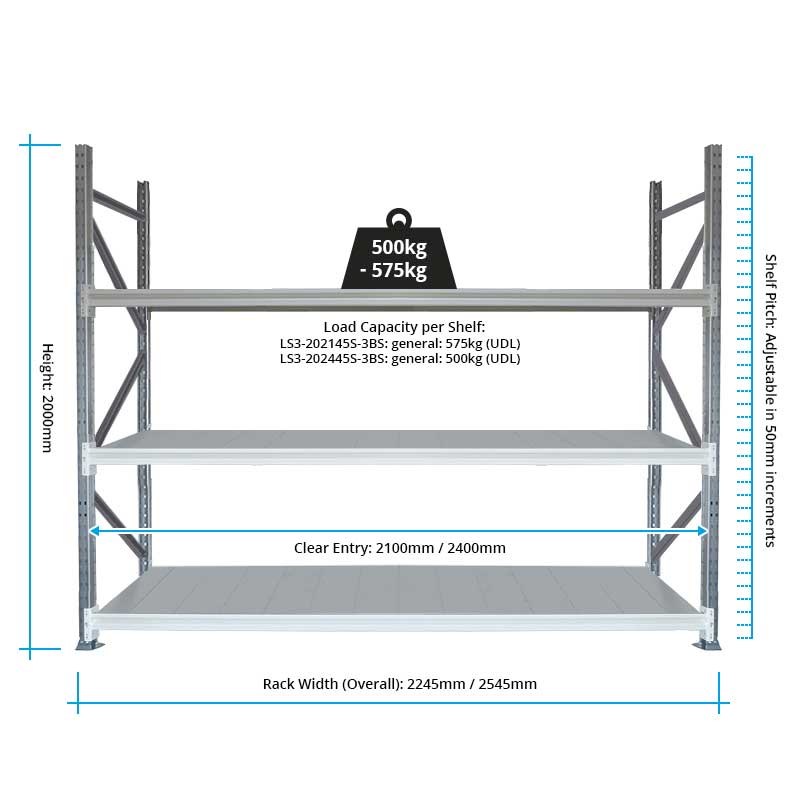  Kasten LS3 shelving side element