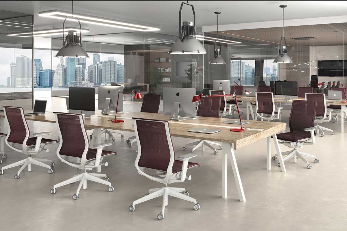  Rexsitt YOUNIQUE Syncro desk chair - Grey mesh