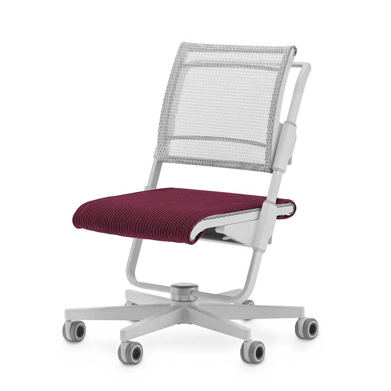  moll S6 chair with seat cushion Winered