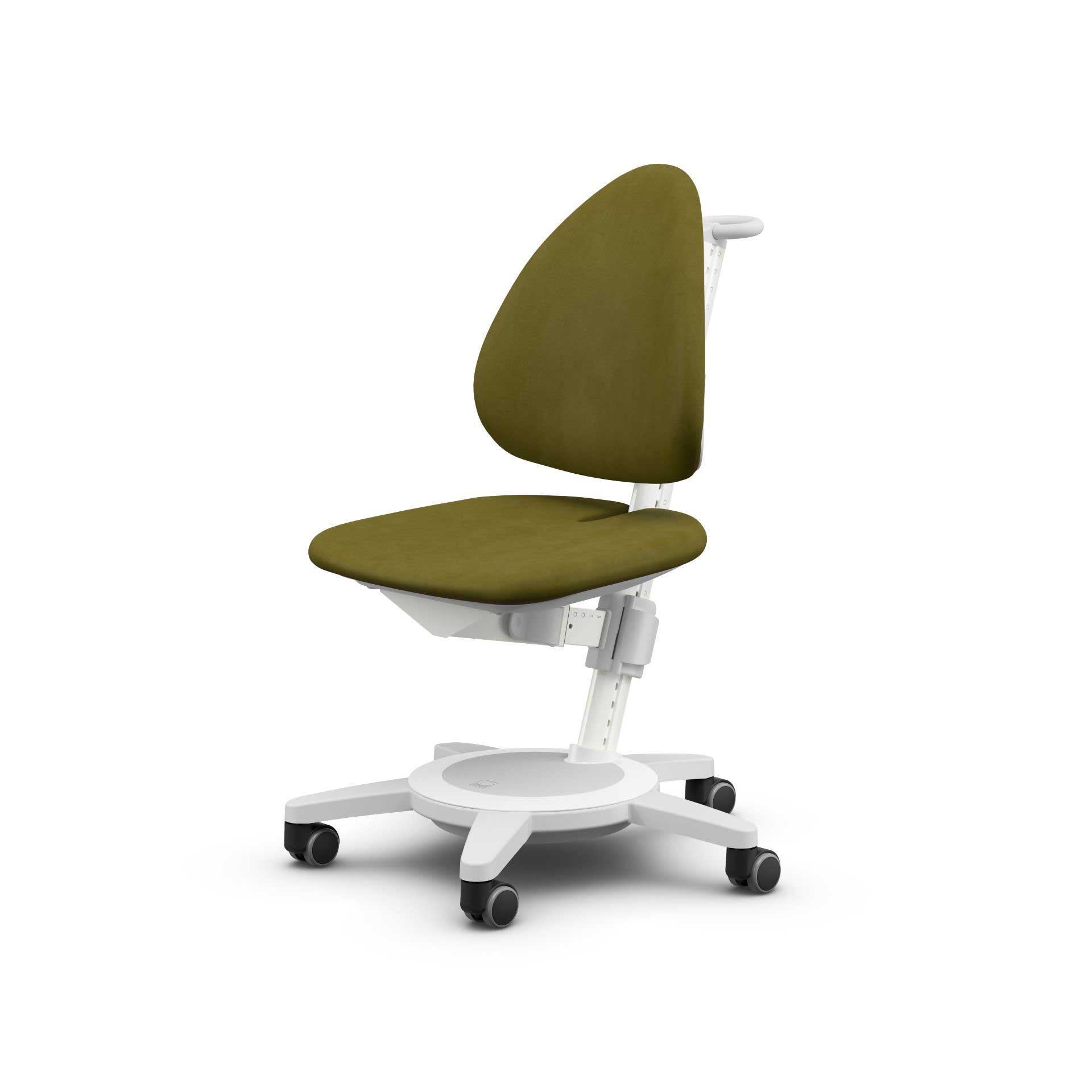 Moll MAXIMO children chair, white frame, Soft Moss fabric Moll MAXIMO children chair, white frame, Soft Moss fabric