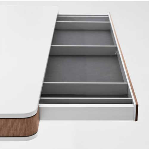 Open-plan drawer